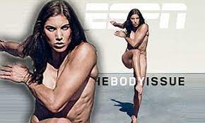 Hope Solo strikes an athletic pose to flaunt her supremely toned figure for  nude magazine cover 