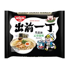 But the thing is, we like this brand a whole lot better. Nissin Demae Ramen Black Garlic Oil Tonkotsu Flavour 100g Starry Mart