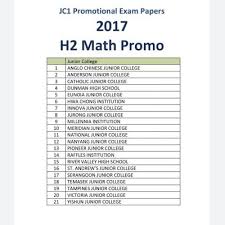 Click on the links below to go to the relevant subject's past papers, they are free to download. Junior College Softcopy Kiasu Exampaper