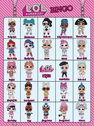 Este divertido juego lo podrás realizar desde cualquier dispositivo: Lol Surprise Doll Bingo Digital Download Includes 12 Bingo Etsy Lol Dolls Doll Party Birthday Party Games For Kids