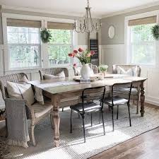 The massive window curtains add elegance to the room. 18 Gray Dining Room Design Ideas