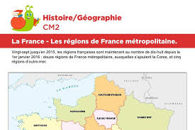 Carte avec les régions, préfectures, numéros et noms des départements. La France Les Regions De France Metropolitaine