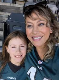 Three generations of Eagles fans at the game