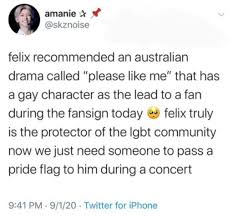 I Wouldn T Recommend Doing That In A Concert Becoz There Are Rules And Such That Are Most Probably In His Contract Felix Stray Kids Kid Memes Funny Kpop Memes