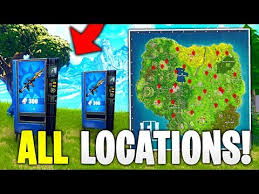 This also includes what items you can get from vending machines & how to get them. All Vending Machine Locations In Fortnite Battle Royale Youtube