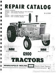 Minneapolis Moline Mpls Moline G 900 Parts Manual