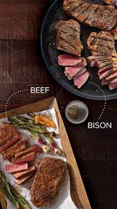 Heat oil in a large ovenproof skillet over high heat until hot. The Differences Between Bison And Beef Omaha Steaks Bison Sirloin Steak Recipe Bison Steak Recipes Sirloin Steak Recipes