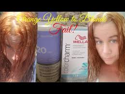 Wella Toner T14 & T18 | Trying To Get Rid Of Orange Brassy Bleached Hair -  Youtube
