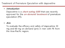 At treated.com, our prices include online prescription and 24h discreet to buy premature ejaculation treatment online, take our short questionnaire. Treatment Of Premature Ejaculation In The Asia Pacific