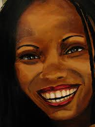 THE SMILE, Nubian Princess in Rio Painting by Patrick Bornemann