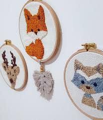 punch needle bebek odasi perdeleri oya desenler