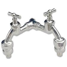 Wasserhähne mit rückflussverhinderer in sanitär. Doppel Wasserhahn Inkl Gabelstuck Gartenbewasserung Auslaufventil
