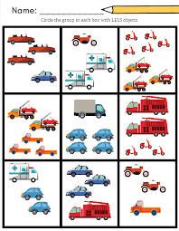 Vehicle More Or Less Worksheet Includes Cars Trucks Police Cars Fire Trucks Mot Counting Activities Preschool Transportation Preschool Worksheets For Kids