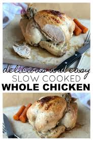 How To Cook A Whole Chicken In The Slow Cooker Skint Dad Recipe Slow Cooker Recipes Uk Stuffed Whole Chicken Cooking