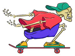 Skateboard, skeleton, ski, skirt, skull and sky.this set can be purchased in the s blends value pack that includes 48 unique s blend clip art designs.this product is a.zip fi. Skeleton On Skateboard Sticker Sticker Mania