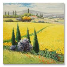 Check spelling or type a new query. Seven Wall Arts 7canvas Handmade Tuscan Oil Painting Wall Art Landscape Scene 24x24