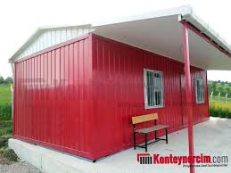 Sizler için kaliteli ve çağdaş yaşam alanları üretiyoruz. 3x7m Iki Odali Mutfakli Tuvalet Duslu Catili Verandali Konteyner Ev Sacli Ev133 Konteynercim
