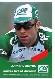 CYCLISME carte cycliste ANTHONY MORIN équipe CREDIT AGRICOLE 2002