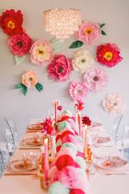 Tissue Paper Handmade Simple Decoration For Birthday Party At Home Styled Shoot Bridesmaid Dinner Party Diy Flower Wall Paper Flowers Diy Paper Flowers