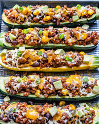 Low Carb Low Carb Burrito Zucchini Boats Recipe Healthy Fitness Meals