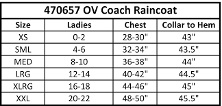 ovation coach raincoat