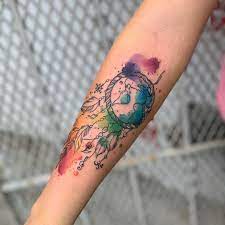 Britta Christiansen On Instagram I Almost Forgot To Post This Love When I Can Use All The Colors Watercolor Water Tattoo Models Models Tattoos Tattoos