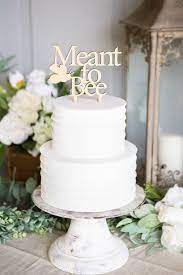 Wedding Cake Topper Or Engagement Party Bridal Shower Bee Etsy In 2020 Walmart Wedding Cake Winter Wedding Cake Bee Wedding Cake