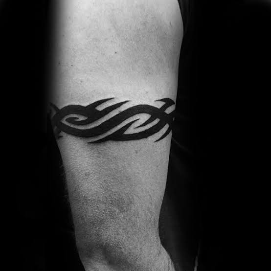 53 Tribal Armband Tattoo Designs for Men