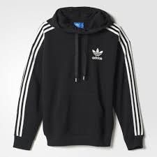 Adidas Black And White Women S Sweatshirt Adidas 3 Stripes Hoodie Black Adidas Us Trendy Sweatshirt Striped Hoodie Adidas Hoodie