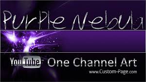 Purple Nebula Youtube Channel Art Template Photoshop Psd Youtube Youtube Channel Art Channel Art Art Template