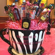 40th Birthday Gift Baskets For Him Pin By Sarah Ricks On Arts Crafts Birthday Drinks Birthday Shots Liquor Gift Baskets
