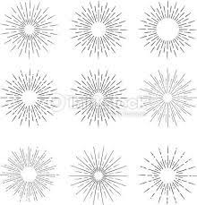 Vector Art Hand Drawn Vector Vintage Elements Sunburst Bursting Rays Hand Drawn Vector Tattoo Sun And Moon How To Draw Hands