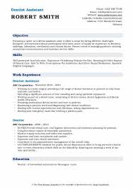 dentist resume samples qwikresume