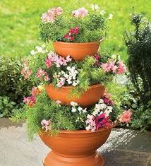 Kat Kat Dekoratif Saksi Dekoratif Saksi Modelleri Flower Pots Tiered Planter Garden Containers