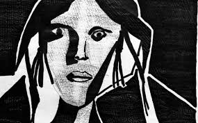 Like an Expressionist woodcut