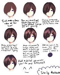 You asked a lot for hair tutorial so here it is ^^ music: Hair Coloring Tutorial By Salshaa99 On Deviantart