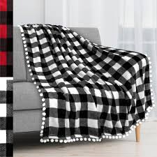 Great savings & free delivery / collection on many items. Flannel Fleece Throw Blanket 60 X 80 Inches Red Black Buffalo Check Plaid Blankets Throws Home Garden