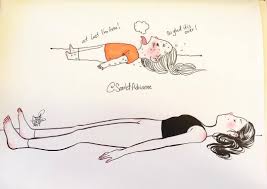 Savasana Corpse Pose What Can I Say About It It S Obvious That This Pose Is Super Easy And Perfect After Eve Yoga Funny Funny Illustration Yoga Illustration