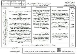 توزيع منهج الرياضيات للصف الاول الثانوى عام ولغات ترم اول وثانى قسم ادبى وعلمى للمنهج الجديد 2018 Education Center Curriculum Mathematics