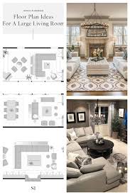 5 Furniture Layout Ideas For A Large Living Room With Floor Plans Livingroom Biglivingroom Furniture Layout Livingroom Layout Living Room Furniture Layout