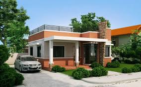 Rommell One Storey Modern With Roof Deck Pinoy Eplans Small House Design Modern House Design One Storey House