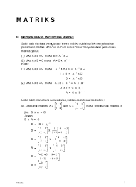 Matriks ppt download from slideplayer.info. 09 Menyelesaikan Persamaan Matriks