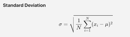 Standard deviation (sd) is a popular statistical tool that is represented by the greek letter 'σ' and is used to measure the amount of variation or dispersion of a set of data values relative to its mean (average), thus interpret the reliability of the data. On Mathjax Org Home Page Standard Deviation Formula Has Glitches In Safari 14 0 Issue 2553 Mathjax Mathjax Github