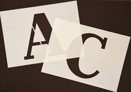 Az alphabet stencil set 5 letters 26pcs essential stencil. Big Alphabet Complete Set Of Stencil Letters And Numbers 140mm Etsy Letter Stencils Alphabet Stencils Stencils