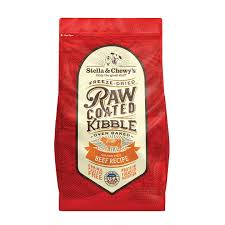 Grass Fed Beef Raw Coated Kibble Stella Chewys Pet Food