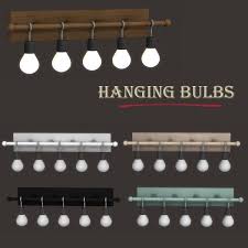 Leo 4 Sims Hanging Bulbs Sims 4 Downloads Sims 4 Sims Sims 4 Cc Furniture