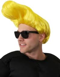 JOHNNY BRAVO Wig and Sun Glasses Costume Accessories Officially Licensed  Johnny Bravo Costume Accessories for Adults