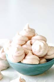 Chewy Strawberry Meringue Cookies
