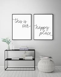 This Is Our Happy Place Printable Sign Set Bedroom Prints Etsy Living Room Poster Room Posters Wall Decor Bedroom
