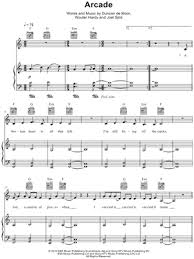 Sheet music arranged for piano/vocal/guitar, and singer pro in a minor (transposable). Duncan Laurence Arcade Sheet Music In A Minor Transposable Download Print Sku Mn0194964